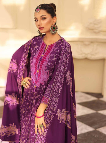 Gul Ahmed 3 Pc Pashmina Shawl Unstitched Dress (PS 02)