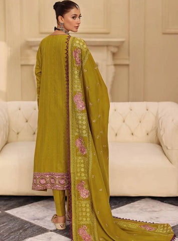 Gul Ahmed 3 Pc Pashmina Shawl Unstitched Dress (PS 03)