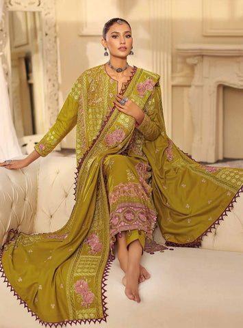 Gul Ahmed 3 Pc Pashmina Shawl Unstitched Dress (PS 03)