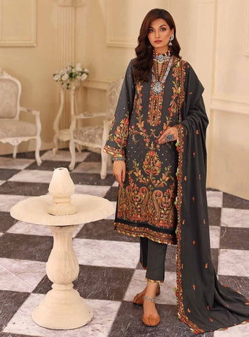 Gul Ahmed 3 Pc Pashmina Shawl Unstitched Dress (PS 09)