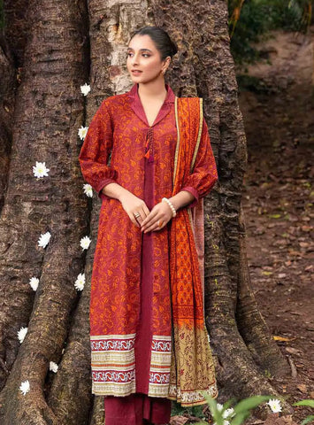 Gul Ahmed 3 Pc Unstitched Khaddar Dress (GA-11)
