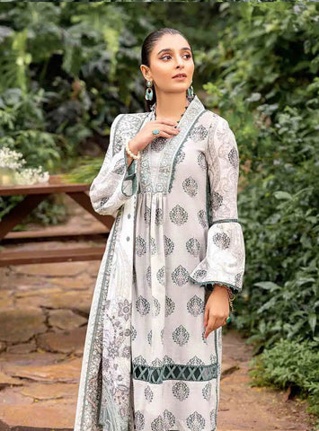 Gul Ahmed 3 Pc Unstitched Khaddar Dress (GA-06)