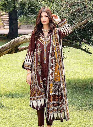 Gul Ahmed 3 Pc Unstitched Khaddar Dress (GA-08)