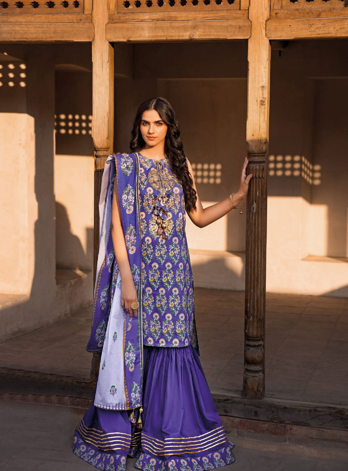 Gul Ahmed Vintage Garden Dress (MS-614)
