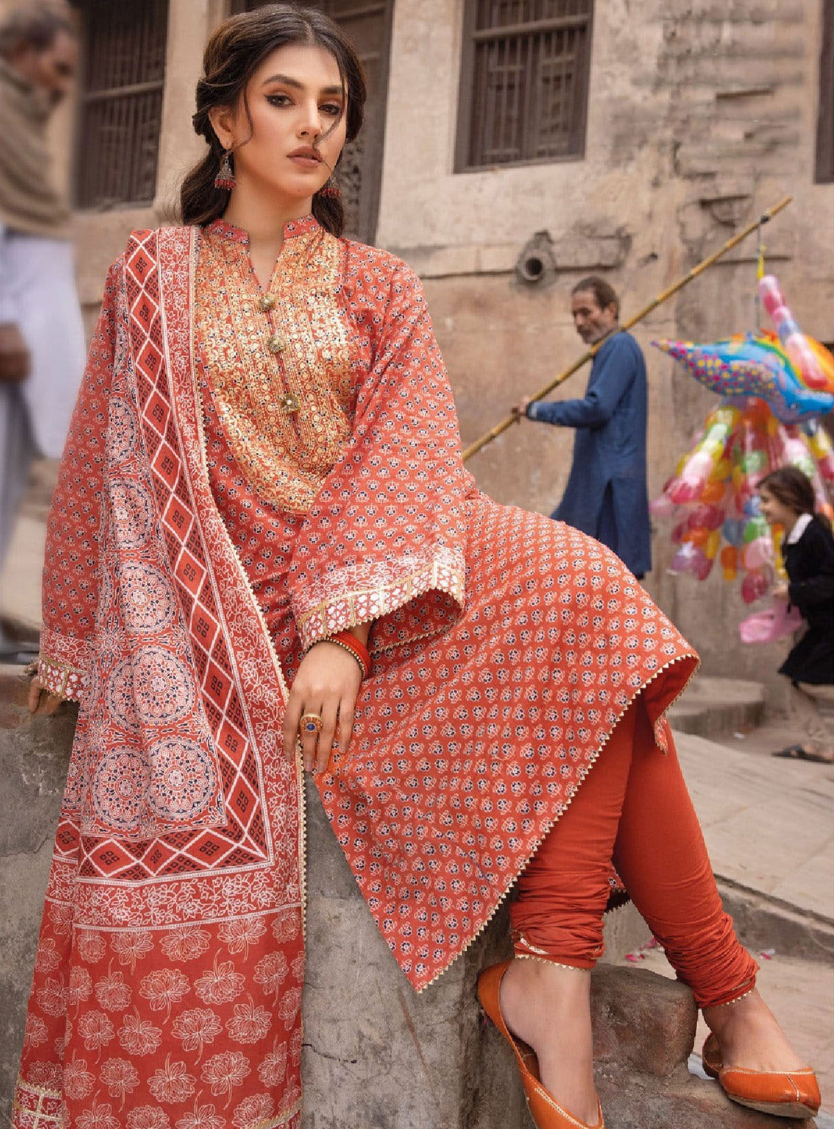 Gul Ahmed Vintage Garden Dress (MS-638)
