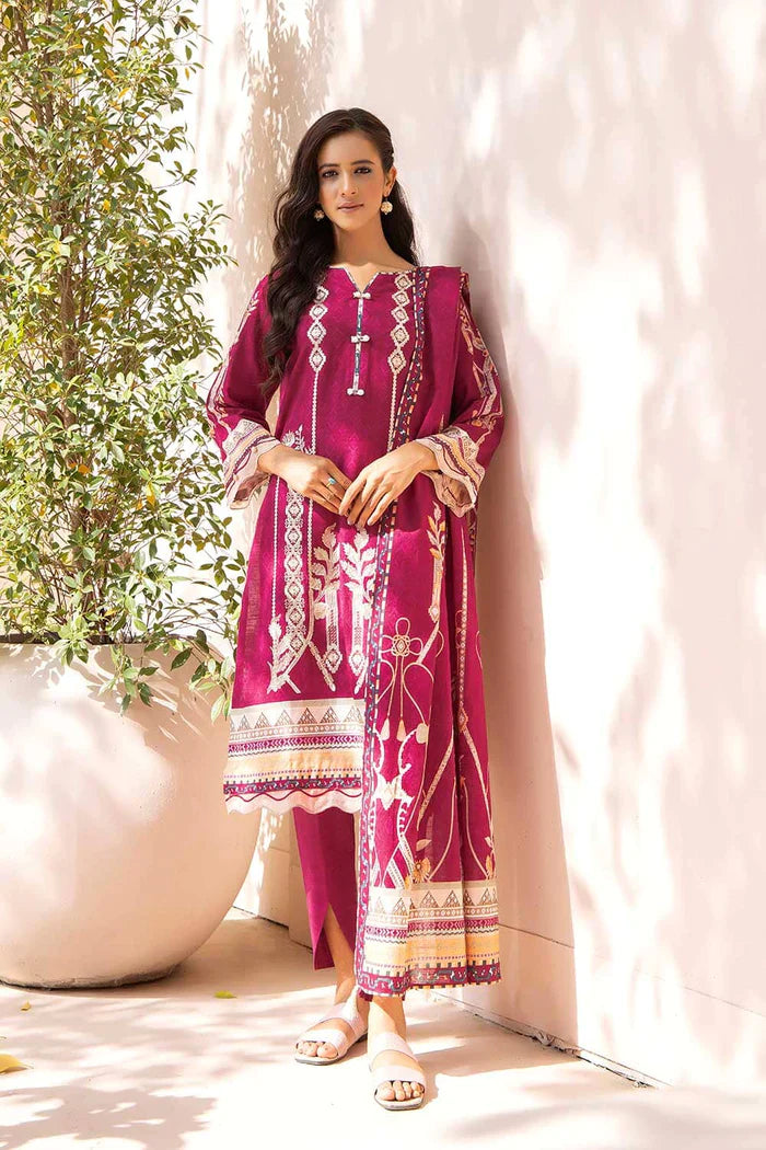 Khas Home Fashion Rutbah 3Pcs Unstitched Khaddar Suit KKE-2211