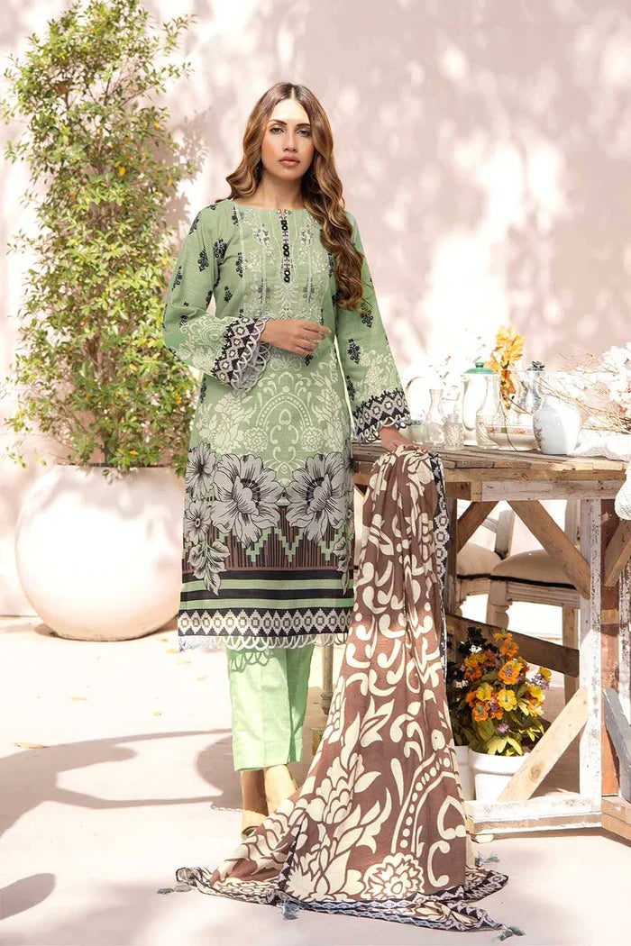 Khas Home Fashion Rutbah 3Pcs Unstitched Khaddar Suit KKE-2213