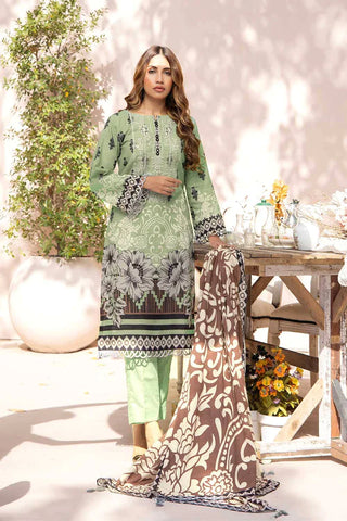 Khas Home Fashion Rutbah 3Pcs Unstitched Khaddar Suit KKE-2213