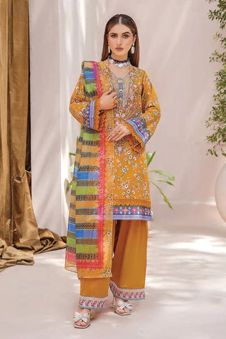 Khas Fashion Salai Karhai Emb Cambric Unstitched 3pc Suit KOE-2181