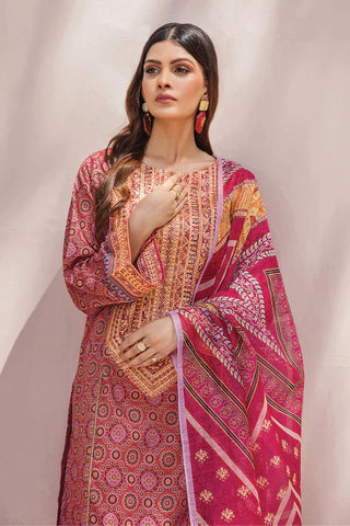 Khas Fashion Salai Karhai Emb Cambric Unstitched 3pc Suit KOE-2185