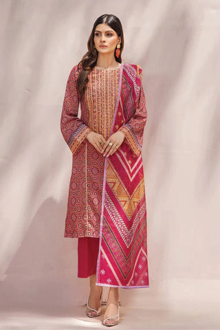 Khas Fashion Salai Karhai Emb Cambric Unstitched 3pc Suit KOE-2185
