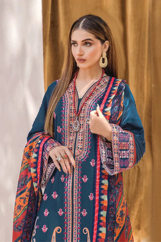 Khas Fashion Salai Karhai Emb Cambric Unstitched 3pc Suit KSE-1936