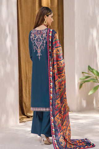 Khas Fashion Salai Karhai Emb Cambric Unstitched 3pc Suit KSE-1936