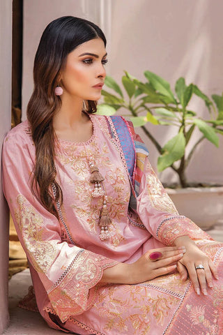 Khas Fashion Salai Karhai Emb Cambric Unstitched 3pc Suit KSE-1937
