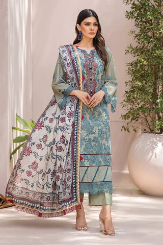 Khas Fashion Salai Karhai Emb Cambric Unstitched 3pc Suit KSE-1938
