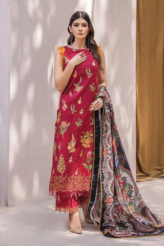 Khas Fashion Salai Karhai Emb Cambric Unstitched 3pc Suit KSE-1939