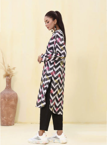 ZOELLA – KURTI UNSTITCHED- DIGITAL PRINTED LAWN- 1 PC