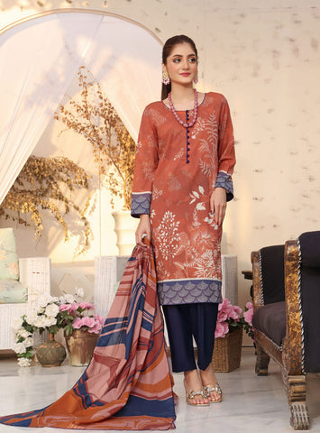 ZOELLA – DIGITAL PRINTED LAWN- 3P BASEERAT