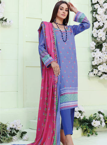 Zoella 3 Pc Digital Printed Lawn Summer Collection