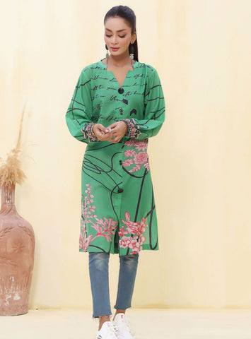 ZOELLA – KURTI UNSTITCHED- DIGITAL PRINTED LAWN- 1 PC