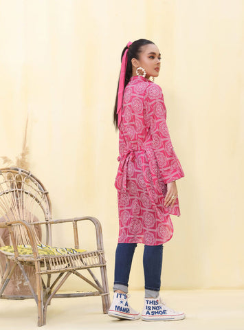 ZOELLA – KURTI UNSTITCHED- DIGITAL PRINTED LAWN- 1 PC