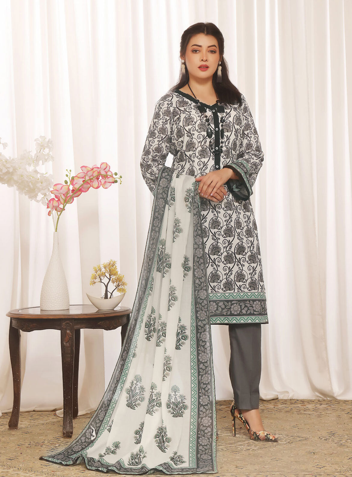 ZOELLA MOTHER COLLECTION – PRINTED LAWN – 3P