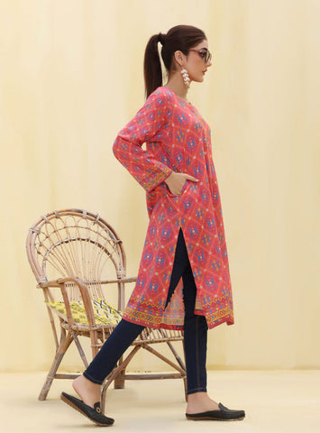 ZOELLA – KURTI UNSTITCHED- DIGITAL PRINTED LAWN- 1 PC