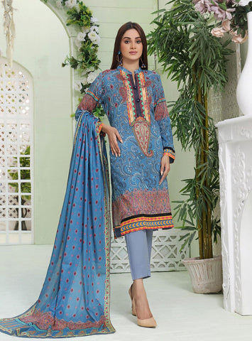 ZOELLA – DIGITAL PRINTED LAWN- 3P BASEERAT