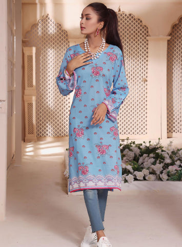 ZOELLA – KURTI UNSTITCHED- DIGITAL PRINTED LAWN- 1 PC