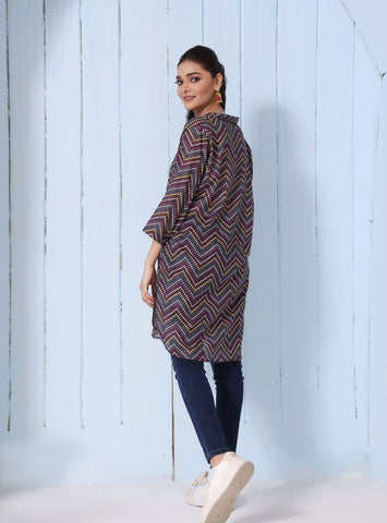 ZOELLA – KURTI UNSTITCHED- DIGITAL PRINTED LAWN- 1 PC