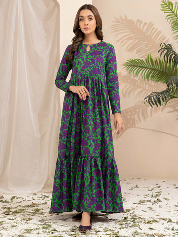 Limelight Winter printed Khaddar Unstitched Single Shirt U2498 Green