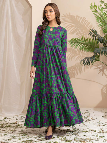 Limelight Winter printed Khaddar Unstitched Single Shirt U2498 Green