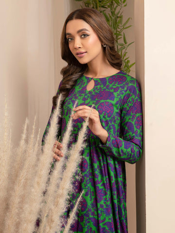 Limelight Winter printed Khaddar Unstitched Single Shirt U2498 Green