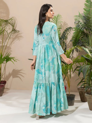 Limelight Winter printed Khaddar Unstitched Single Shirt U2510 Ferozi