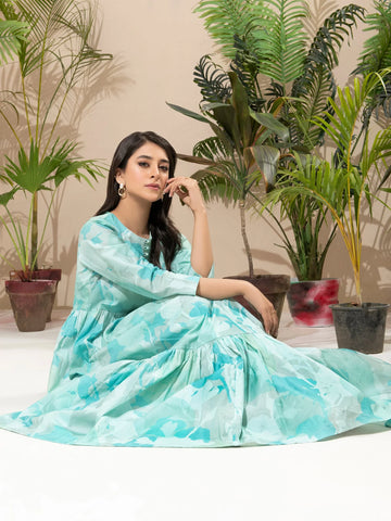 Limelight Winter printed Khaddar Unstitched Single Shirt U2510 Ferozi