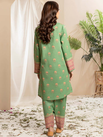 Limelight Winter printed Khaddar Unstitched Single Shirt U2516 Green