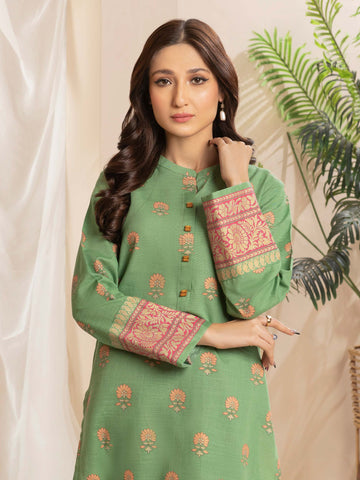 Limelight Winter printed Khaddar Unstitched Single Shirt U2516 Green
