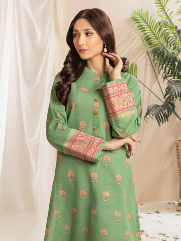 Limelight Winter printed Khaddar Unstitched Single Shirt U2516 Green