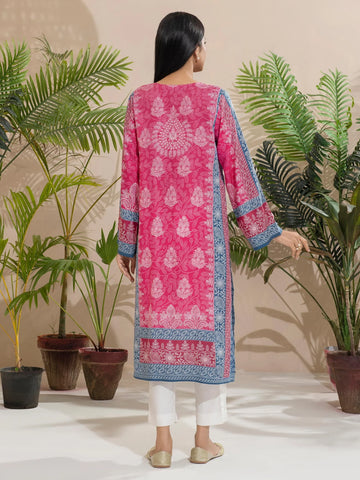 Limelight Winter printed Linen Unstitched Single Shirt U2527 Pink