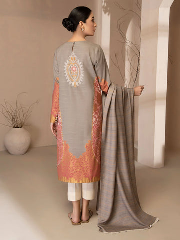 Limelight Winter printed khaddar Unstitched 2Pc Suit U2564 Grey