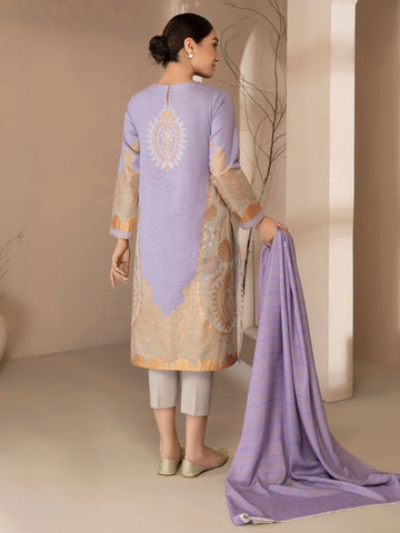 Limelight Winter printed khaddar Unstitched 2pc Suit U2564 Lilac