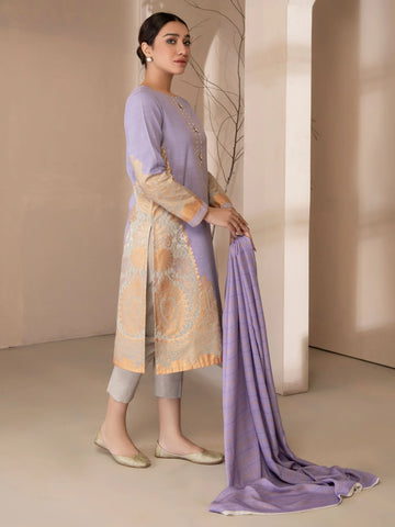 Limelight Winter printed khaddar Unstitched 2pc Suit U2564 Lilac