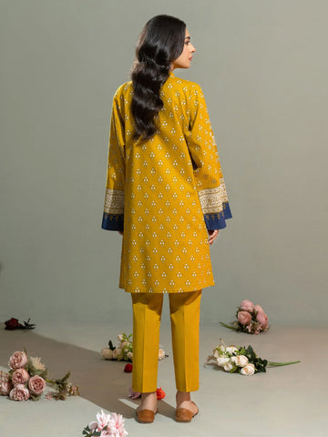 Limelight Winter printed khaddar Unstitched 2pc Suit U2671 Mustard