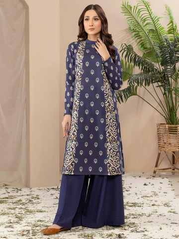 Limelight Winter printed khaddar Unstitched 2pc Suit U2836 Blue