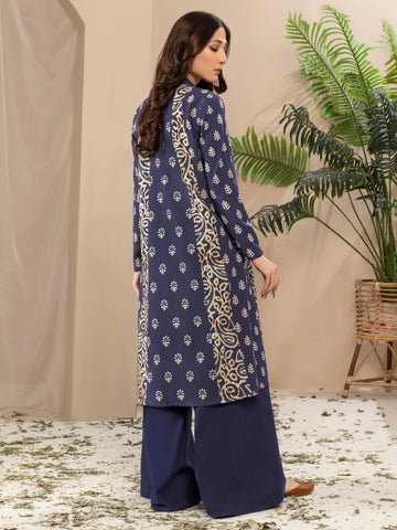 Limelight Winter printed khaddar Unstitched 2pc Suit U2836 Blue