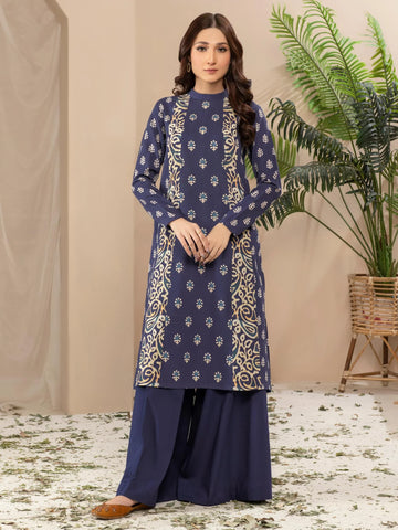 Limelight Winter printed khaddar Unstitched 2pc Suit U2836 Blue