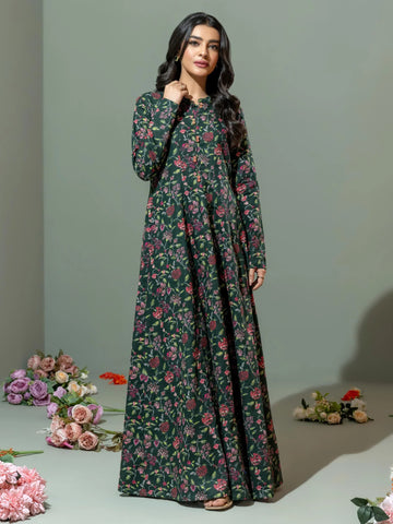 Limelight Winter printed khaddar Unstitched Single Shirt U3084 Green