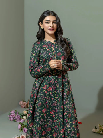 Limelight Winter printed khaddar Unstitched Single Shirt U3084 Green