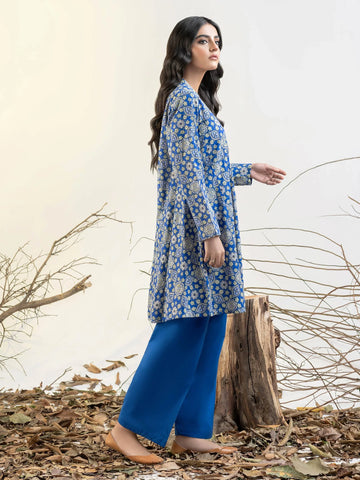 Limelight Winter printed khaddar Unstitched Single Shirt U3096 Blue