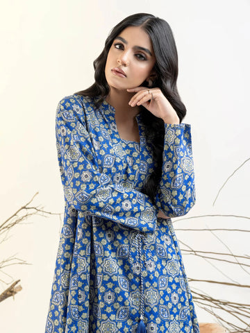 Limelight Winter printed khaddar Unstitched Single Shirt U3096 Blue